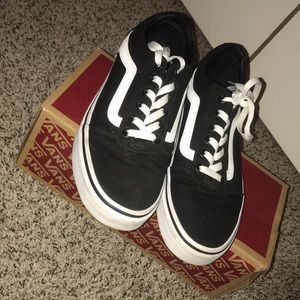 Black and White original vans.